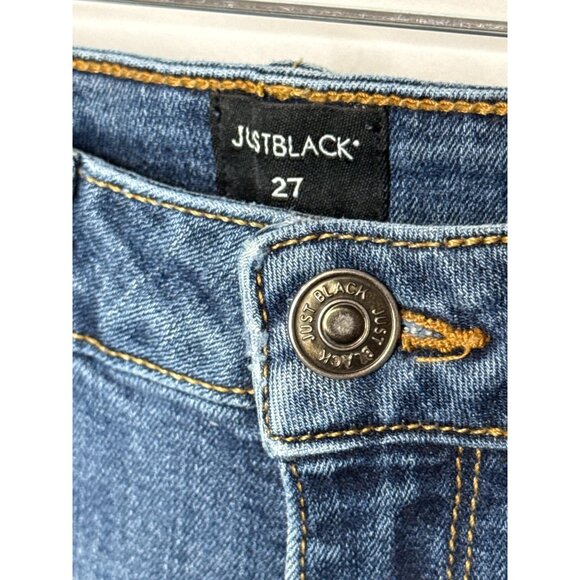 Just Black Women’s High Rise Flare Bootcut Jeans Size 27 Stretch Denim - Picture 3 of 9
